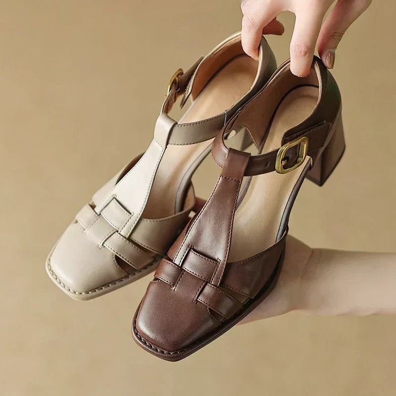 Belliora | Vierkante Teen Zomer Sandalen