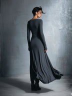 Naiara ❘ Maxi-jurk met zijden knoop
