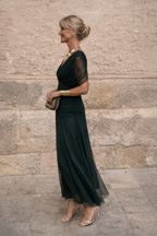 Elegante Maxi Feestjurk met V-hals