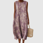 Mia | Bloemen Midi Jurk