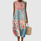 Anna | Patchwork Midi Jurk