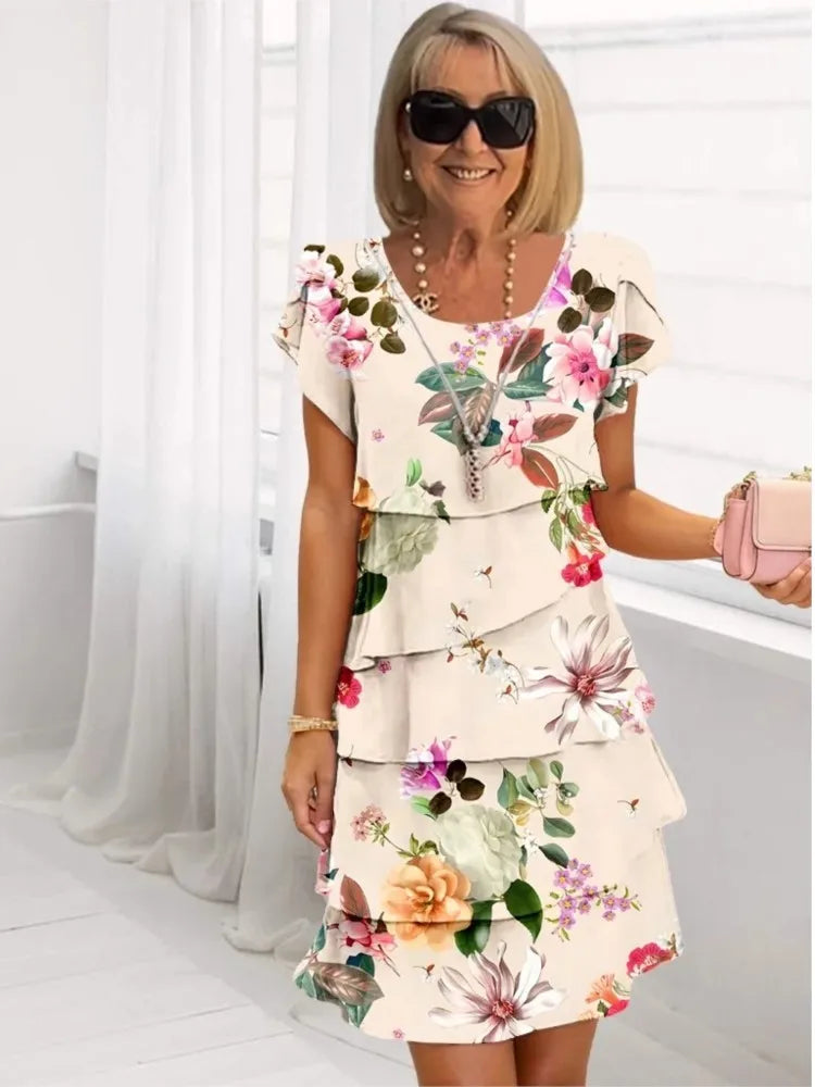 Camille – Elegante en vloeiend jurkje met ruffles