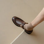 Nancy | Retro-geïnspireerde Leren Schoenen