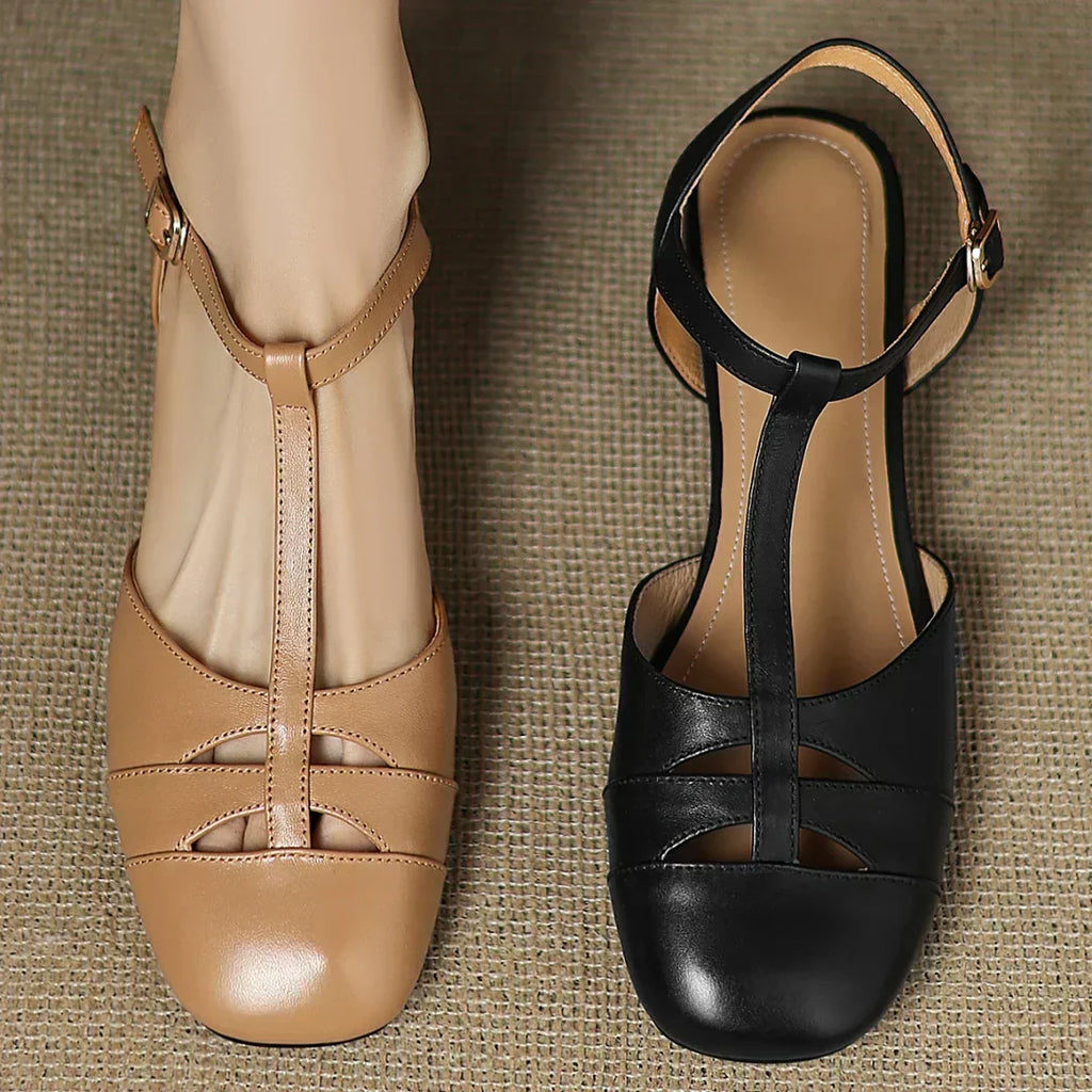 Isabella | Vlechtleren Ballerina's