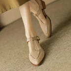 Gianna | Klassieke Buckle Leren Schoenen
