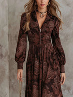 Cloe | Lange vintage jurk