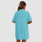 Frances™ Elegante Zomer Twee-delige Set | Korte Mouwen Knop-up Top en Drawstring Shorts