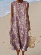 Mia | Bloemen Midi Jurk