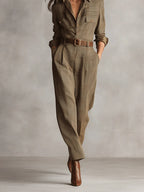 Anna™ || Geruite elegante jumpsuit
