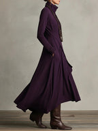Malva | Maxi Jurk met Hoge Hals