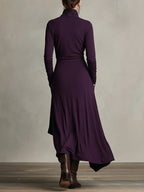 Malva | Maxi Jurk met Hoge Hals