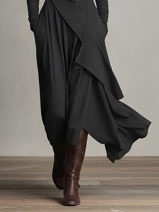 Malva | Maxi Jurk met Hoge Hals