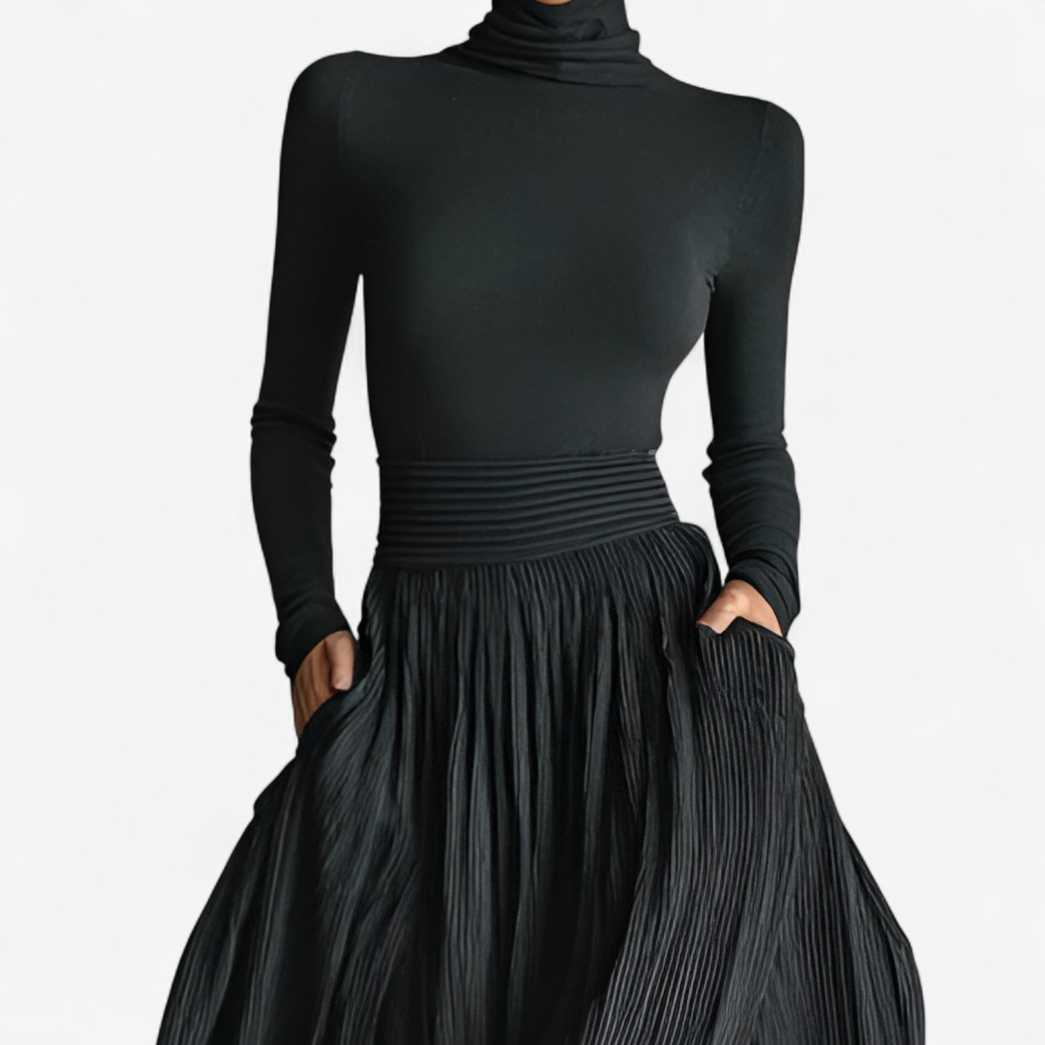 Raquel | Maxijurk met hoge taille