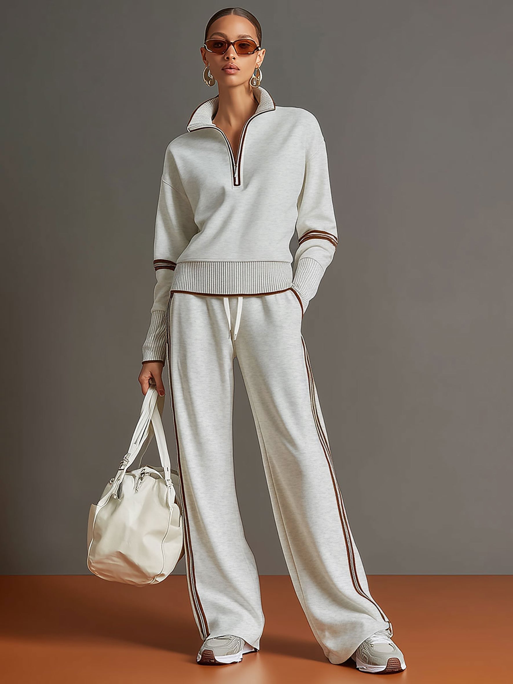 Marietta – blouse en broek met brede pijpen