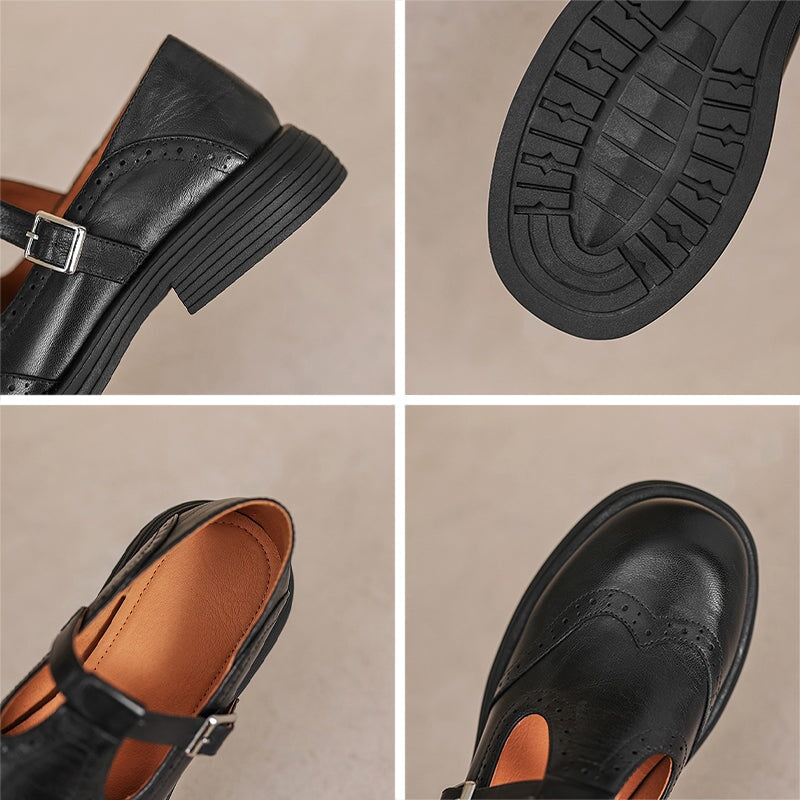 Talvanna | Elegante Everyday Leren Mary Janes